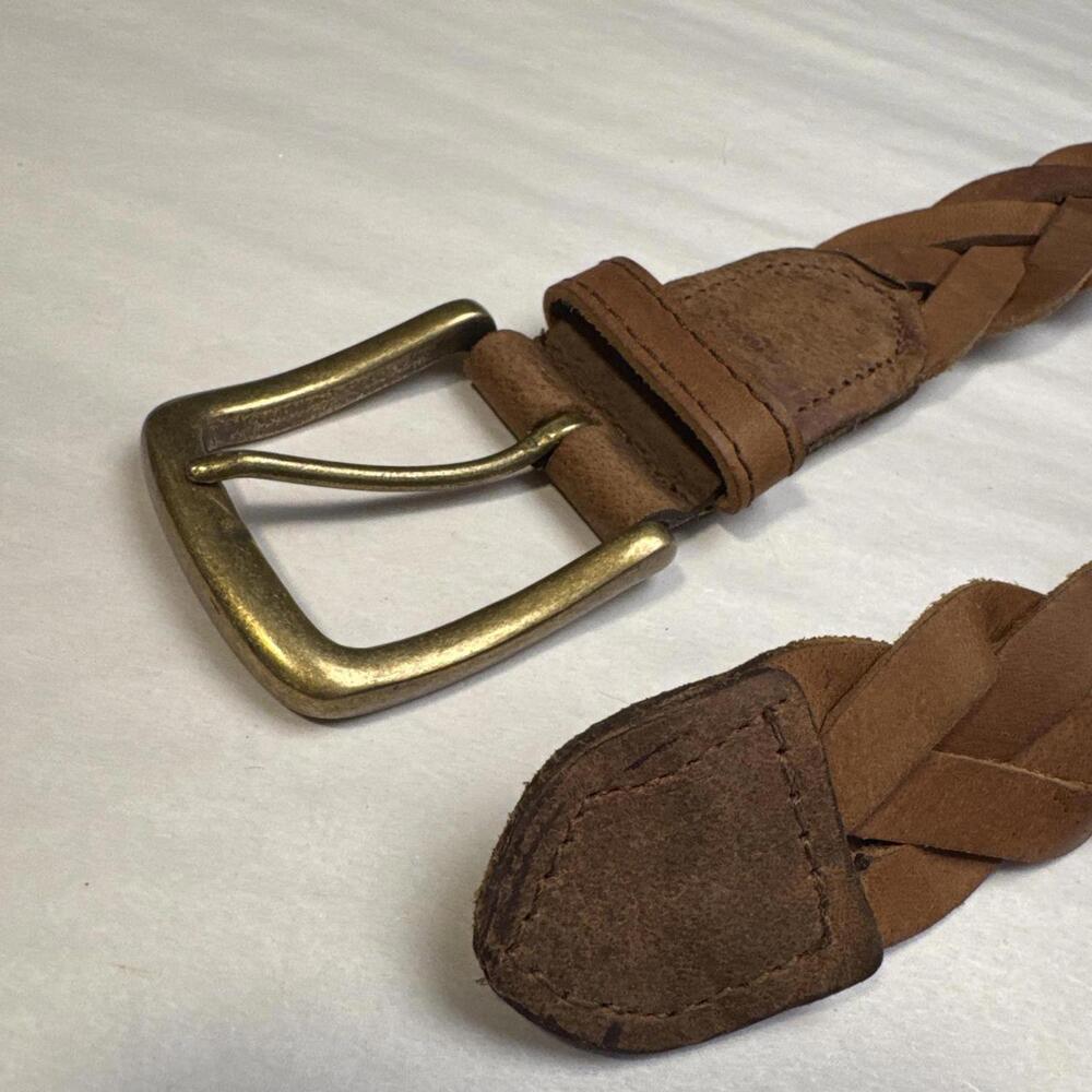Vintage boho Braided Leather Belt size‎ 38 - Picture 5 of 6